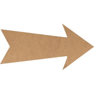 Silhouet pijl 12,5x25 cm - MDF -