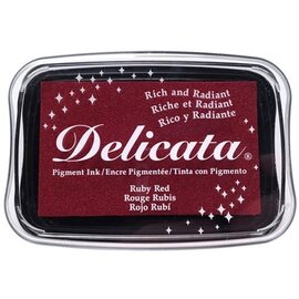 Delicata inktkussen robijnrood