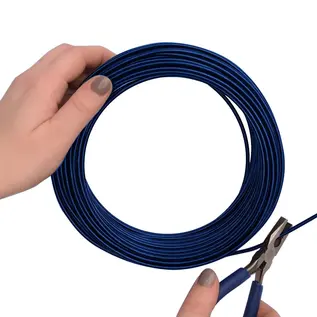 Aluminium wire 500g +/-26m 3mm Royal blue