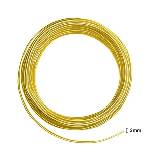 Aluminium wire 500g +/-26m 3mm Sunny yellow