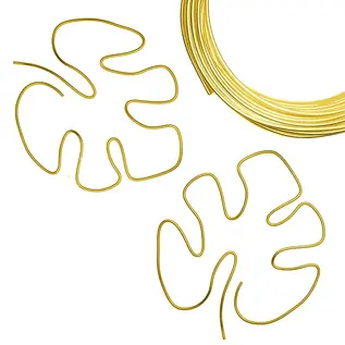 Aluminium wire 500g +/-26m 3mm Sunny yellow