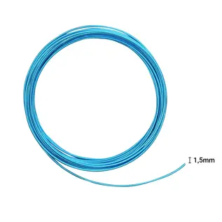 Aluminium wire 1,5mm 5m turquoise