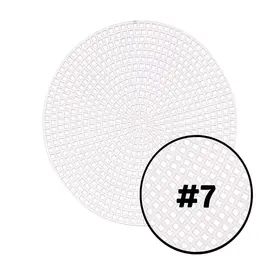 Plastic Stramien Cirkel ø11,5cm 7mesh Transparant 10st.