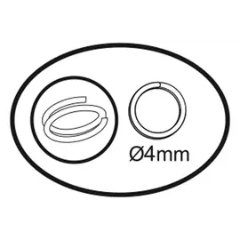 Ringen enkel 4mm 360 st. zilver