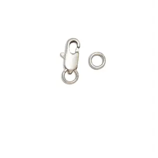 Sluiting karabijn 11mm x1 sterling zilver