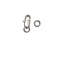 Lobster clasp set 2x ant. silver plated