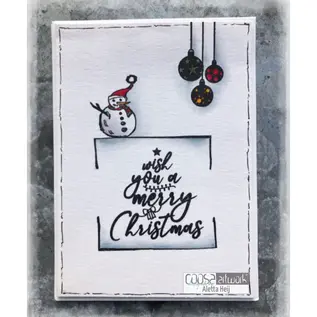 COOSA Crafts • Clear stempel #17 Xmas wensen