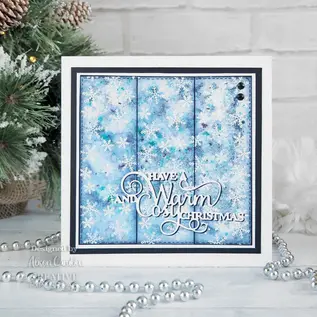 Creative Expressions • Pre Cut Rubber Stamp Snow Storm Background