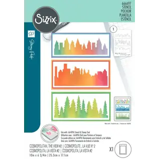 Sizzix • Stencil A5 Cosmopolitan The View