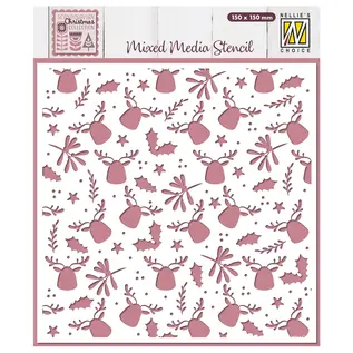 Nellie's Choice • Sjabloon Elanden 15x15cm