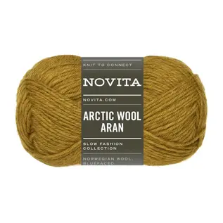 Novita Arctic Wool Aran  261 Oker bad 7914 - 100 g