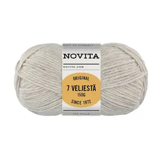 Novita 7 Veljestä Original 061 Beige bad 8043 - 150 g