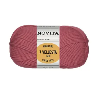 Novita 7 Veljestä Original 078 Bessen rood bad 8243 - 150 g