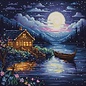 Petit Point borduurpakket Spring Night 15 x 15 cm