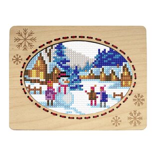 Kruissteek telpakket Winter 10,6x14,4cm