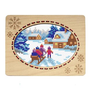 Kruissteek telpakket Winter 10,6x14,4cm