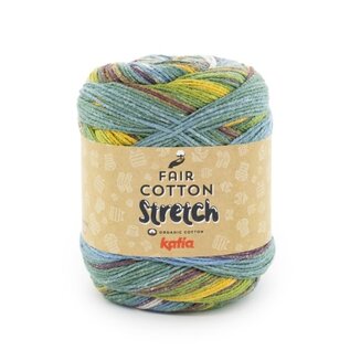 FAIR COTTON STRETCH 100 - Blauw-Groen-Geel bad 87445