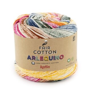 FAIR COTTON ARLEQUINO 250 - Geel-Fles groen-Donker blauw-Fuchsia bad 87439