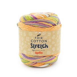 FAIR COTTON STRETCH 105 - Paars-Groen-Oranje bad 87450