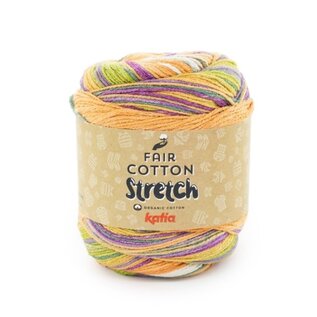 FAIR COTTON STRETCH 105 - Paars-Groen-Oranje bad 87450