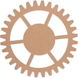 MDF Tandwiel 15cmx3mm open