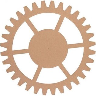 MDF Tandwiel 15cmx3mm open