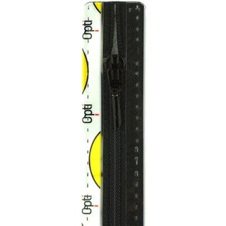 Spiraalrits 4mm niet deelbaar 18 cm met druppeltrekker - Kleur 000