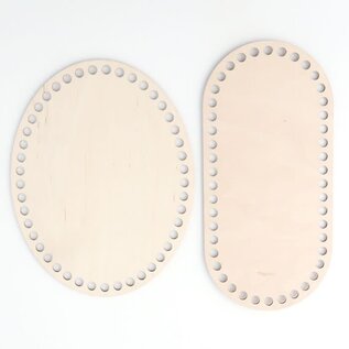 Houten bodem Ovale 25x20cm