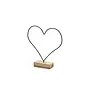 Frame Hart Staand Op houten Voet 26cm zwart