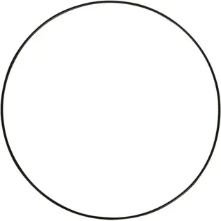 Metalen Ring - Dromenvanger 40cm Zwart – Natuurlijk decoratiemateriaal