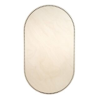 Ovale houten mand bodem, 75x40 cm