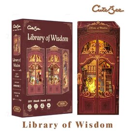 DIY Booknook, Library of Wisdom, 18x11x23cm