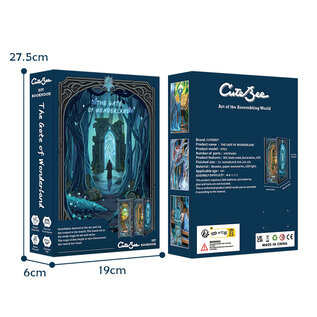 DIY Booknook, The Gate of Wonderland, 16x8x21,7cm