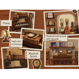 DIY Booknook, The Secret Rhythm, 18x11x23cm