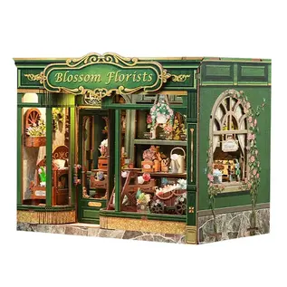 3D DIY Huisje, Blossom Florists, 21x13x17cm