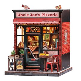3D DIY Huisje, Uncle Joe’s Pizzeria,15,5×16,x19,5cm