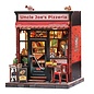 3D DIY Huisje, Uncle Joe’s Pizzeria,15,5×16,x19,5cm