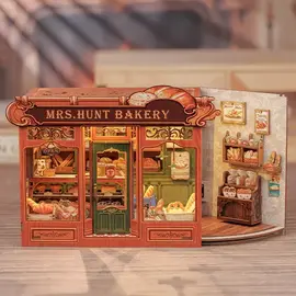 3D DIY Huisje, Mrs. Hunts Bakery, 21x13x17cm