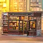 3D DIY Huisje, Corner Coffee Shop, 21x13x17cm