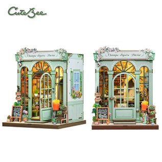 3D DIY Huisje, Champs-Élysées Florist,16×15,5x18cm