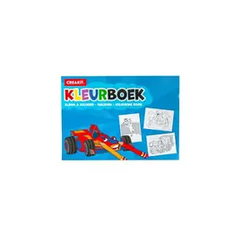 Kleurboek A4 blauw KIDS