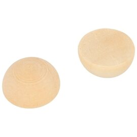 30 houten halve bollen 2 cm