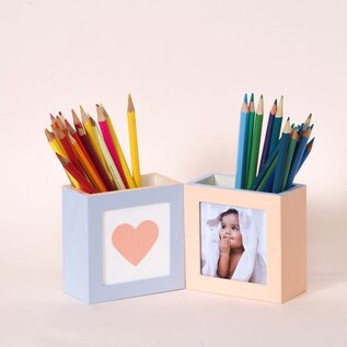 Potloodhouders met lijsten