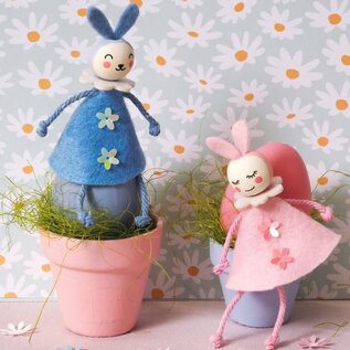 10 houten kralen met gezicht 2 cm