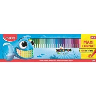 Viltstiften in kartonnen doos x48