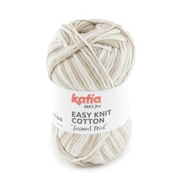 EASY KNIT COTTON - ANIMAL PRINT 200 - Ecru-Steen grijs bad 87681