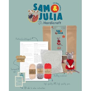 Sam & Julia - Haakpakket Amigurumi - JULIA MUIS