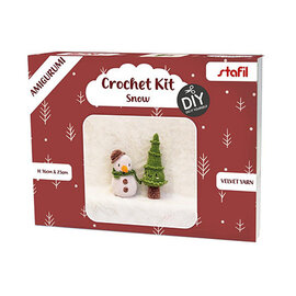 Amigurumi Haakpakket Sneeuwman en spar