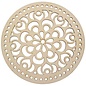 Houten deksel Mandala voor haakwerk Ø 25cm