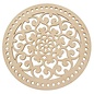 Houten deksel Mandala voor haakwerk Ø 25cm